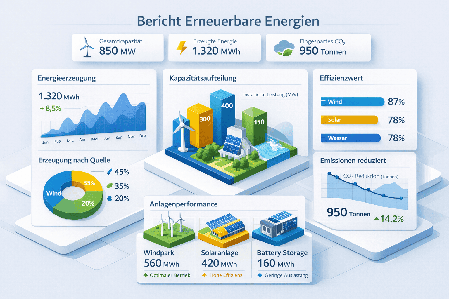 Bericht Erneuerbare Energien Dashboard